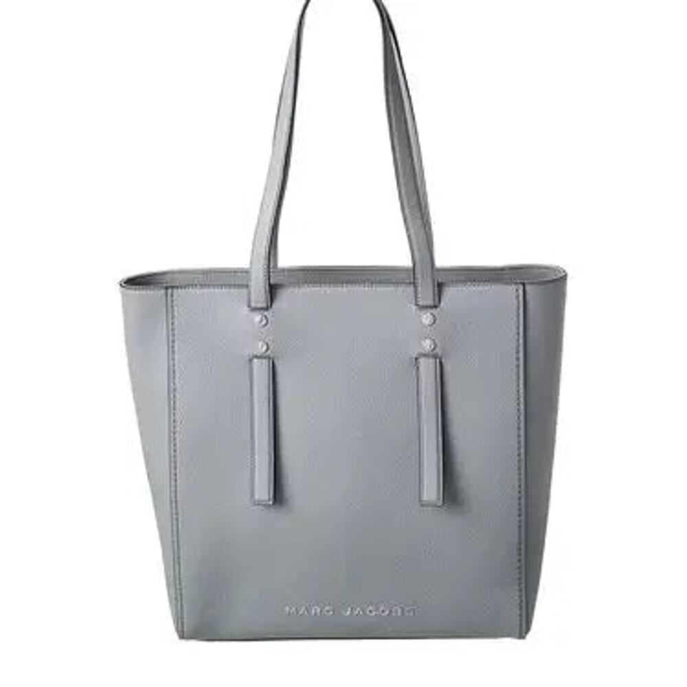 Marc Jacobs Jordan Stud Leather Medium Tote Handbag Cement